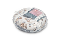 Kojící polštář, podkova, mušelín, bavlna - Dráček, modrý, jeans