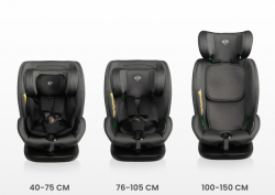 Dětská autosedačka Securo 40–150 cm, otočná, ISOFIX, i-Size, 40-150, šedá