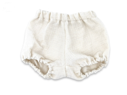 Mušelínové kraťasky NATURE - smetanové, vel. S, 0-12m