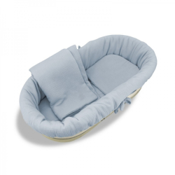 Mušelínová sada do hluboké korby kočárku 4v1 Nature - jeans