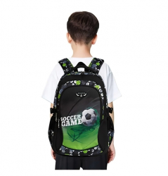 Školní batoh Fotbal zelený