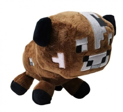 Plyšová hračka Minecraft Kráva hnědá 23cm