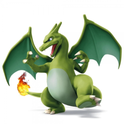 Plyšová hračka Pokémon Charizard zelený 23cm