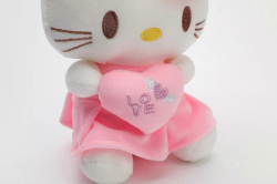 Plyšová hračka Hello Kitty se srdíčkem 25cm