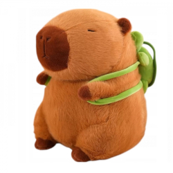 Plyšová hračka Capybara s želvičkou 23cm