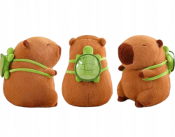 Plyšová hračka Capybara s želvičkou 23cm