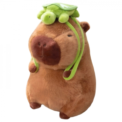 Plyšová hračka Capybara s želvičkou 23cm