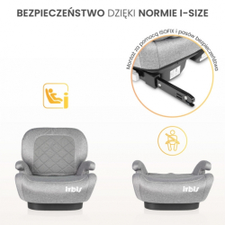 Podsedák, autosedačka Irbis i-Size 125–150 cm s ISOFIX – grafit