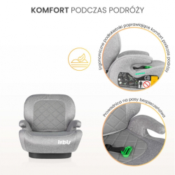 Podsedák, autosedačka Irbis i-Size 125–150 cm s ISOFIX – grafit