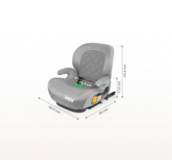 Podsedák, autosedačka Irbis i-Size 125–150 cm s ISOFIX - růžová