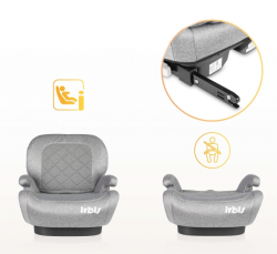 Podsedák, autosedačka Irbis i-Size 125–150 cm s ISOFIX - růžová