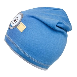Podzimní dětská čepička New Baby mimoň světle modrá