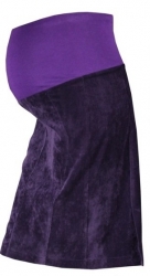 Těhotenská sukně manžestrová - MALO fialová
