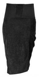 Těhotenská sukně manžestrová - MALO černá