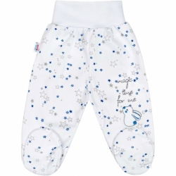 Polodupačky kojenecké bavlna - MAGIC STARS hvězdičky modro-šedé 