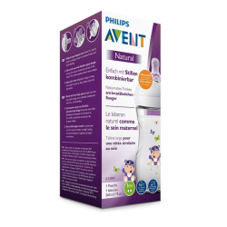 Lahev kojenecká antikoliková - AVENT NATURAL HROCH průhhledná - 260ml   