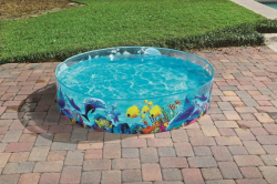 Dětský bazén s pevnou stěnou Bestway 183x38 cm moře