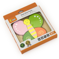 Dřevěné puzzle pro nejmenší Viga Motýl