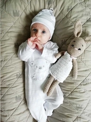 Kojenecká soupravička do porodnice New Baby Sweet Bear bílá