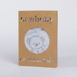 Kojenecká soupravička do porodnice New Baby Sweet Bear šedá