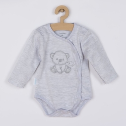 Kojenecká soupravička do porodnice New Baby Sweet Bear šedá