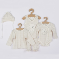 Kojenecká soupravička do porodnice New Baby Sweet Bear béžová