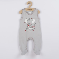 Kojenecká soupravička New Baby Mouse šedá
