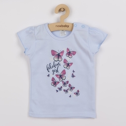Kojenecké tričko se sukýnkou New Baby Butterflies modrá