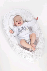 Luxusní hnízdečko s polštářkem a peřinkou New Baby z Minky modré