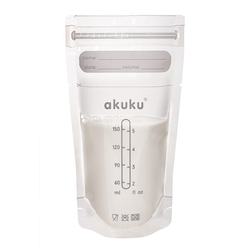 Sterilní sáčky pro skladování mléka a pokrmů Akuku 150ml 30ks
