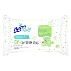 Dětské vlhčené ubrousky Linteo Baby 100% BIODEGRADABLE 48ks