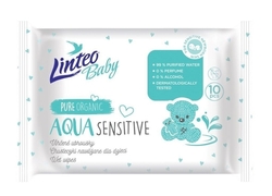 Ubrousky vlhčené - LINTEO BABY - AQUA SENSITIVE - 10ks