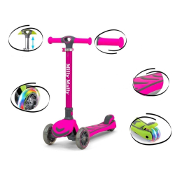 Dětská koloběžka Milly Mally Scooter Boogie růžová