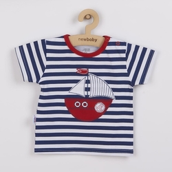 Kojenecká souprava tričko a kraťásky New Baby Marine