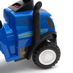 Dětské odrážedlo traktor s vlečkou a nářadím Baby Mix New Holland modrý
