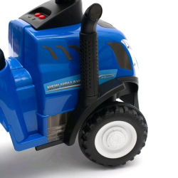 Dětské odrážedlo traktor s vlečkou a nářadím Baby Mix New Holland žlutý