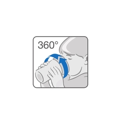 Dětský hrníček Magic NUK 360° s víčkem light blue
