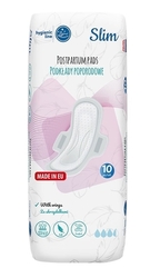Vložky hygienické poporodní - SLIM s křidélky 10ks - Akuku
