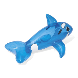 Dětský nafukovací delfín do vody s úchyty Bestway modrý