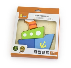Dřevěné puzzle pro nejmenší Viga Loďka