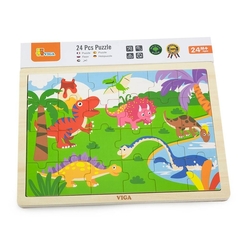 Dětské dřevěné puzzle Viga Dino