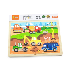 Dětské dřevěné puzzle Viga Stavba