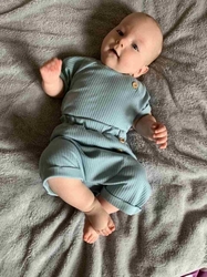 Kojenecká letní souprava tričko a kraťásky New Baby Practical