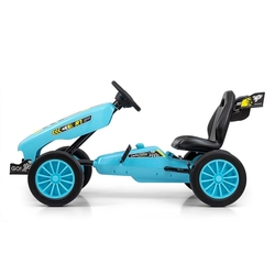 Dětská šlapací motokára Go-kart Milly Mally Rocket tyrkysová