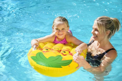 Dětské nafukovací lehátko s úchyty Bestway Ananas 84cm x 56cm