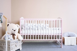 Dětská postýlka New Baby ELSA bílo-růžová