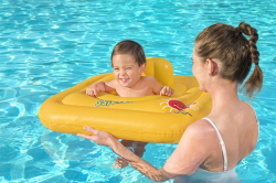 Nafukovací sedačka s opěrkou Bestway Swim Safe Step A 76cm
