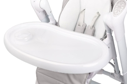 Dětská jídelní židlička 2v1 Caretero Indigo light grey