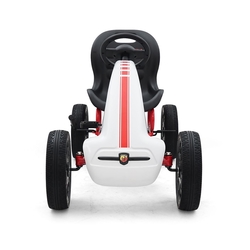 Dětská šlapací motokára Go-kart Milly Mally Abarth bílá