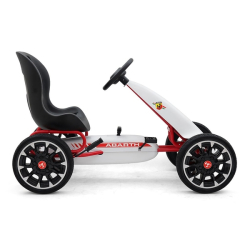 Dětská šlapací motokára Go-kart Milly Mally Abarth bílá
